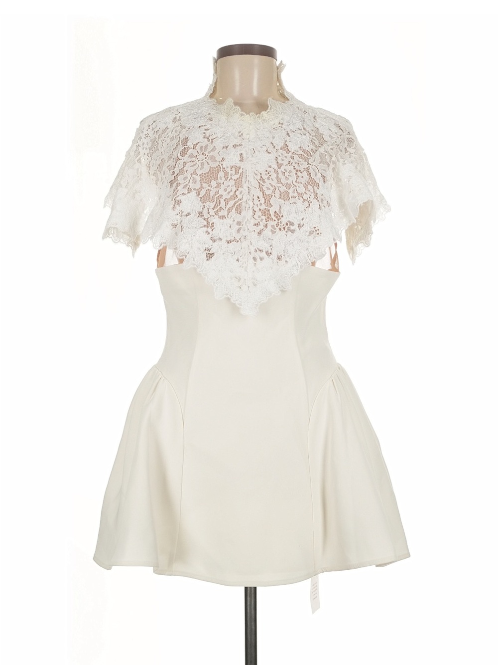 NWT Helsa The Mademoiselle Mini Dress Ivory Size Medium